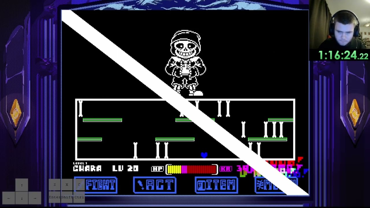 (No Heal!) Oversave-Tale Espe Sans Fight Phase 1 (Noob Mode)