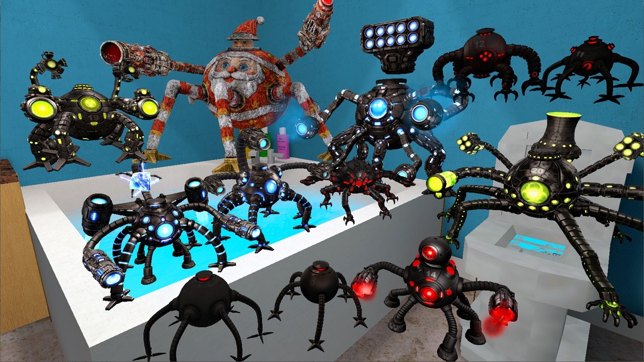I Found the Evolution of ALL Omnidroid Robots in the Bathroom | Garry’s Mod