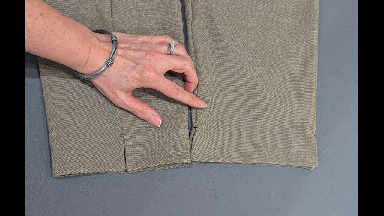 Style Falcon Diamond Hem Trousers: Sewing View B with the Split Hem