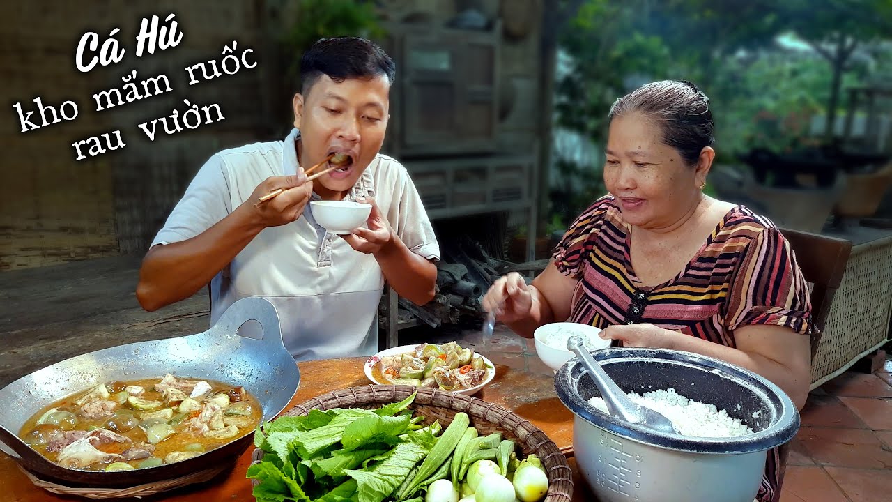 Cá Hú Kho Mắm Ruốc + Rau Vườn ✅ Đây Là Cách Nhà Tui Xài 100k Của Chính Phủ