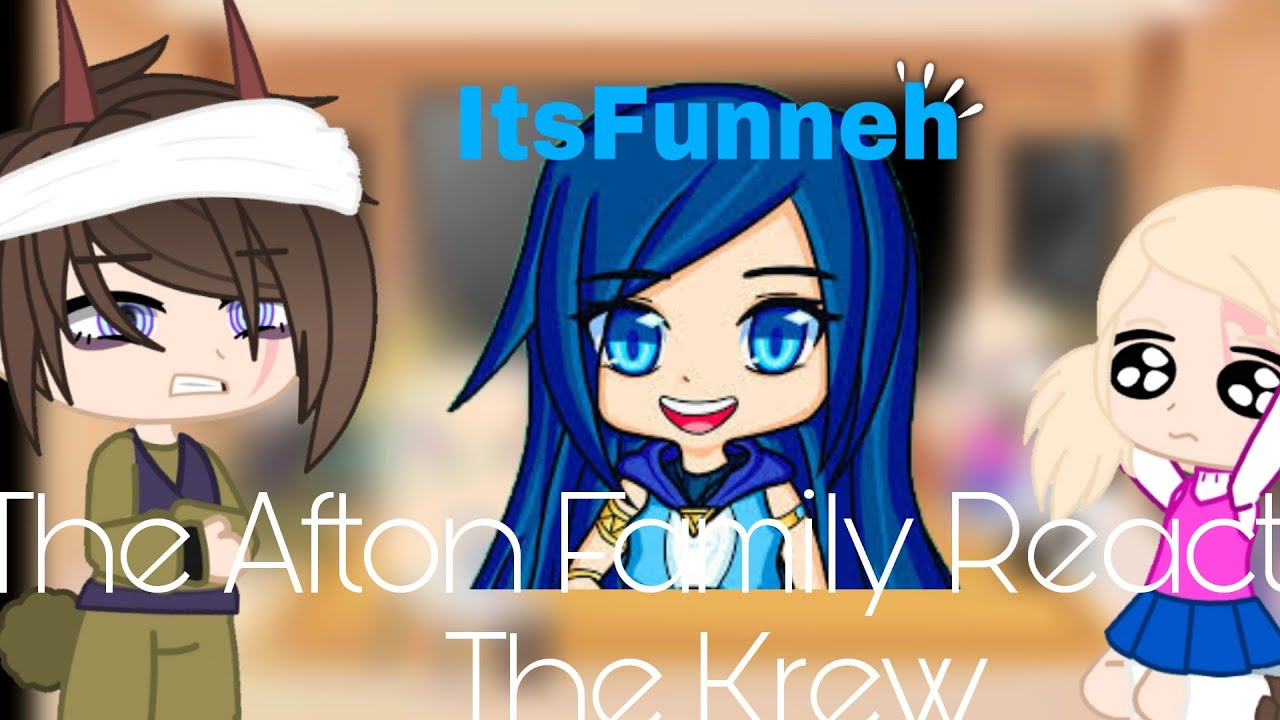 Afton Family React To The Krew/💜🌈/⚠️Flash,Slight Loud Screams⚠️/