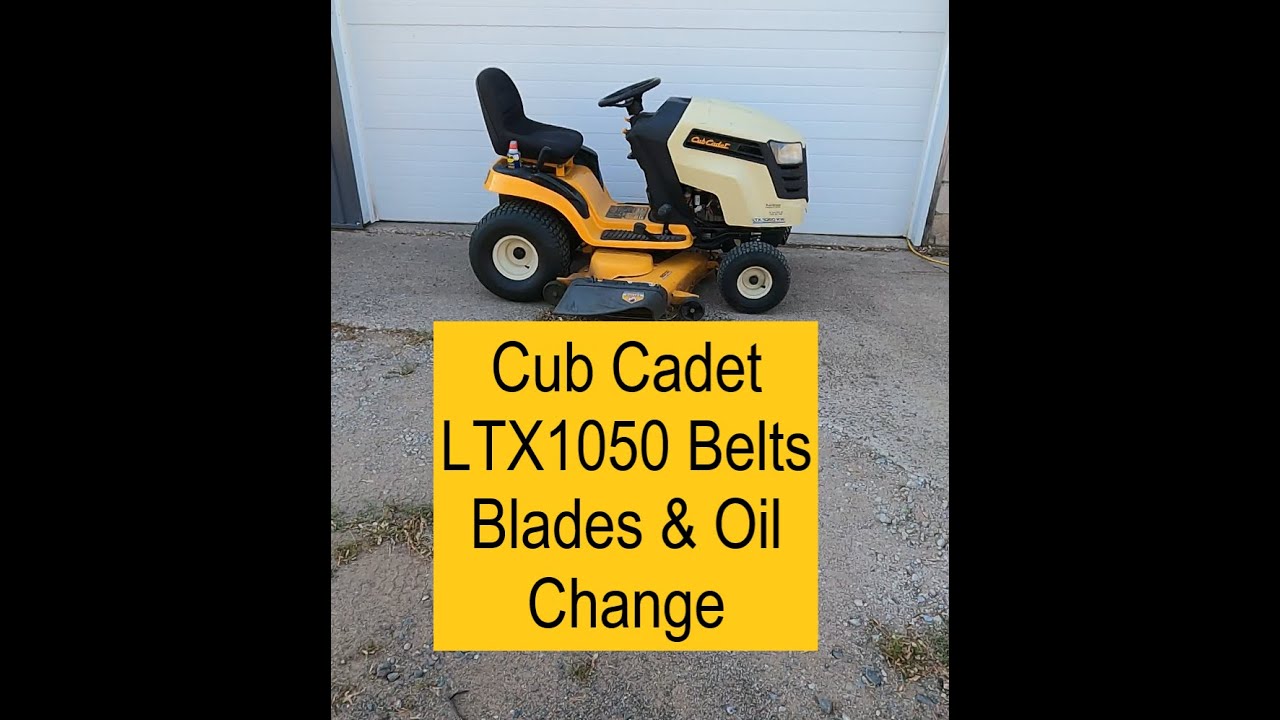 Cub Cadet LTX 1050 Lawn Mower Belt Replacement & Service