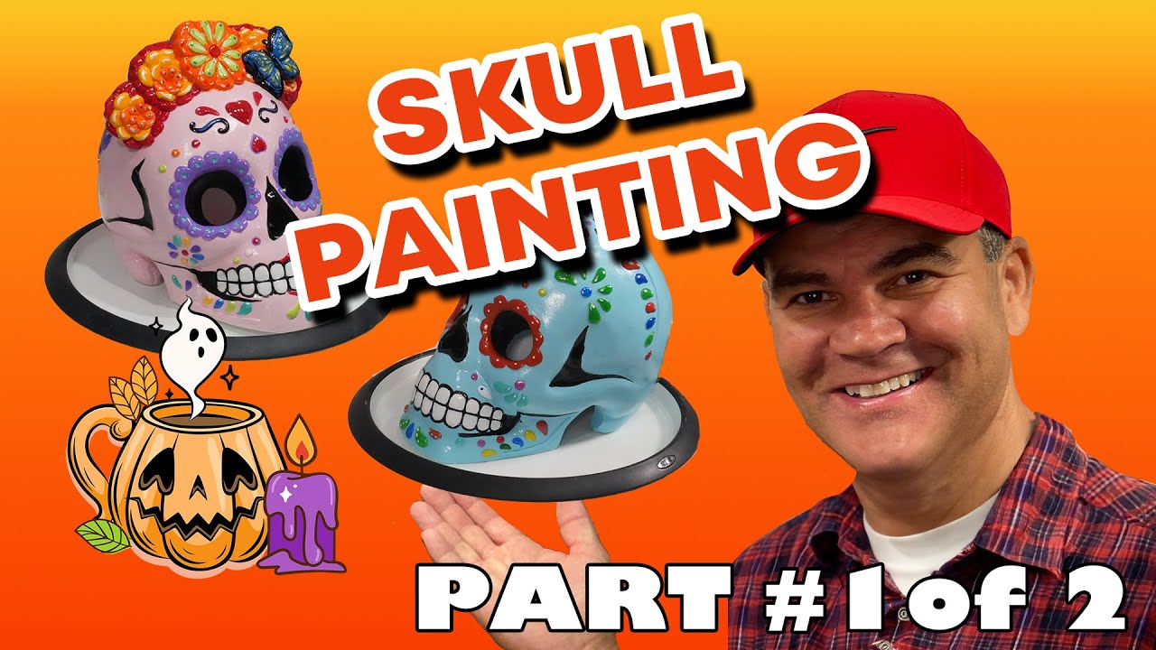 How to paint Plaster Skulls part 1 of 2