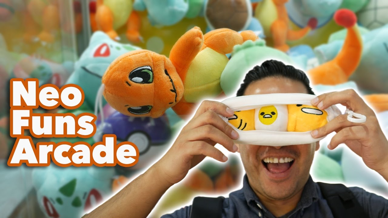 Pokemon claw machine wins and more at NeoFuns arcade!