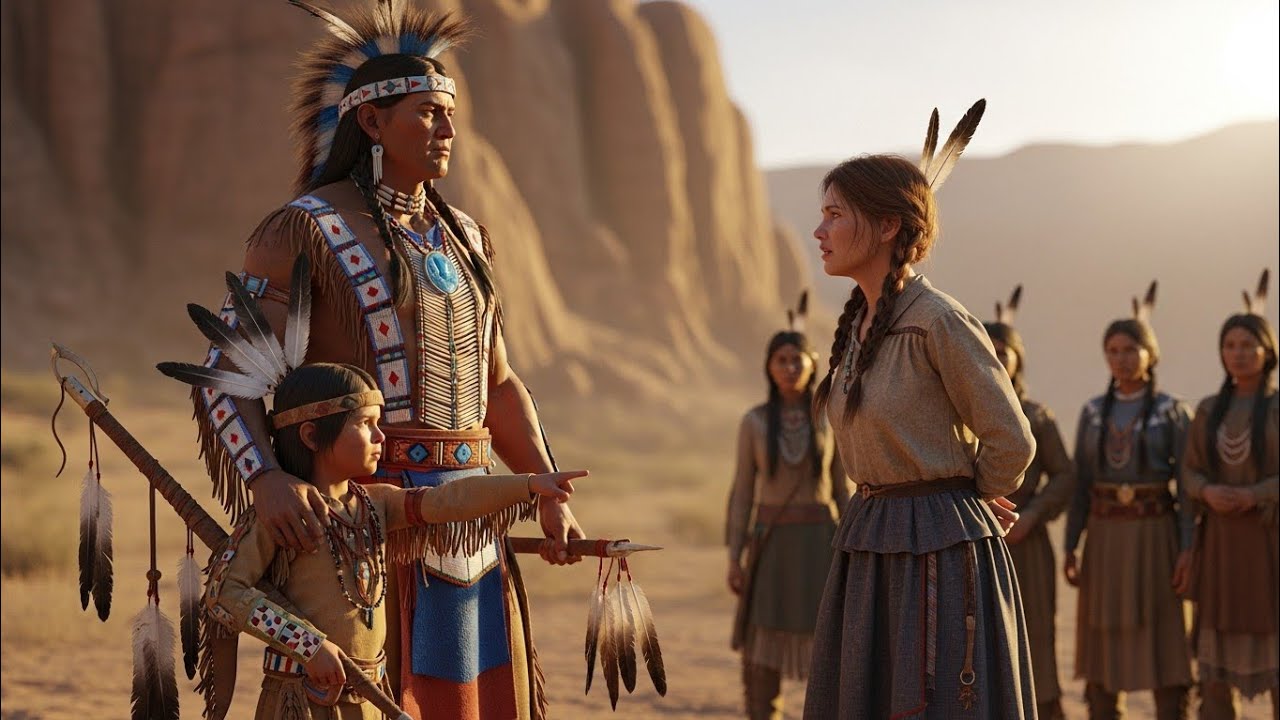 WIDOWED APACHE CHIEF TOLD HIS SON TO CHOOSE A MOTHER AMONG 7 APACHE… BUT HE POINTED AT THE CAPTIVE