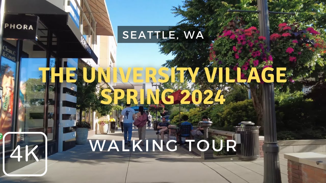 University Village in Seattle, WA 2024 4K Walking Tour