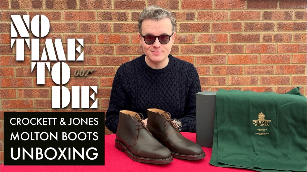 Crockett & Jones | Unboxing the No Time To Die 007 James Bond Molton Boots