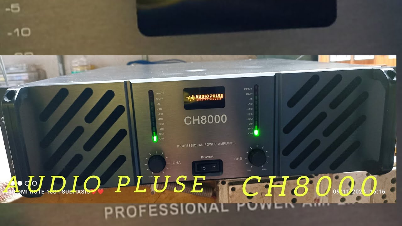 AUDIO PLUSE ,CH8000 ,POWER AMPLIFIER LOAD TEST