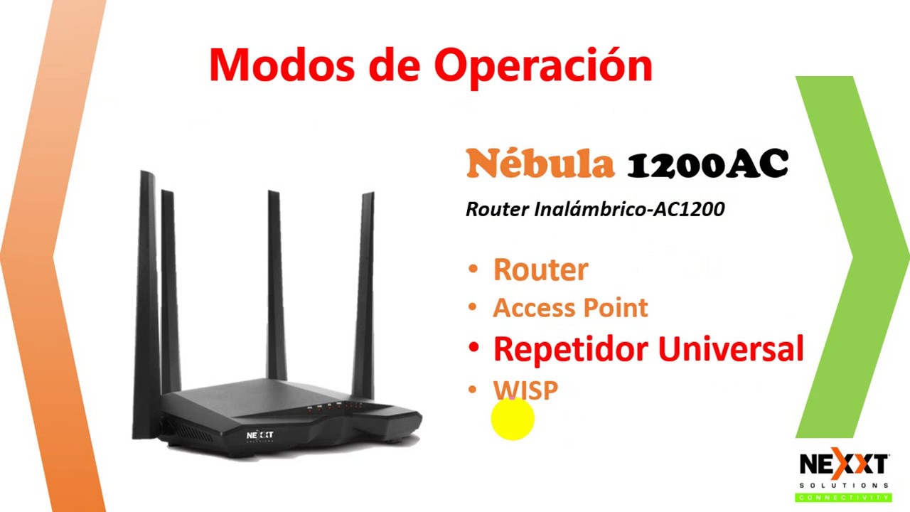 Nexxt Solutions | Nebula 1200AC - Configuración como repetidor universal