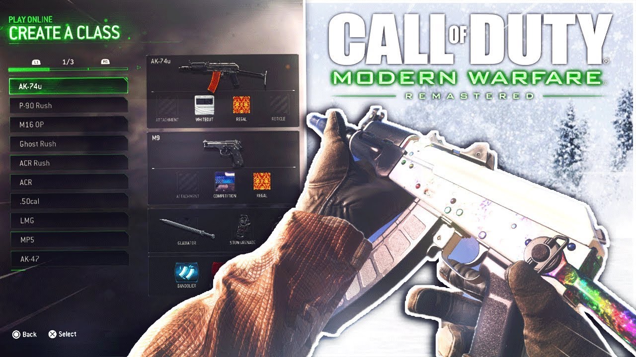 Top 10 BEST CLASSES To Use In Modern Warfare Remastered!.. (MWR Best Class Setups)