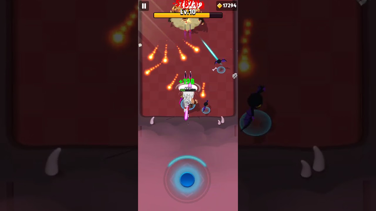 Archero Ch.13 smashing final boss with bow + frozen bracelet