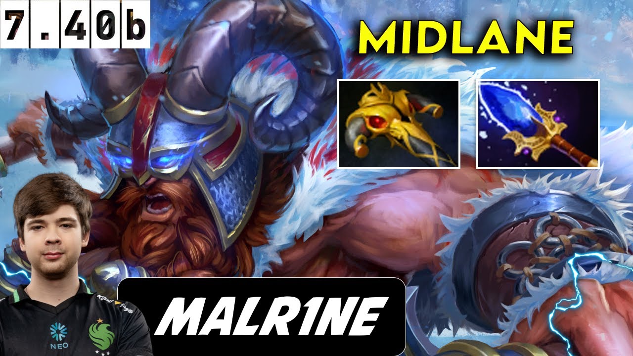 Malr1ne Beastmaster Midlane - Dota 2 patch 7.40b Pro player Gameplay
