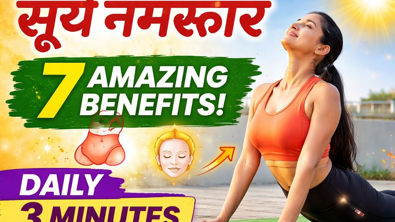 #Ghar Par Surya Namaskar Ka Sahi Tarika Weight Loss +#suryanamaskar#suryanamaskarfayde#morningyoga