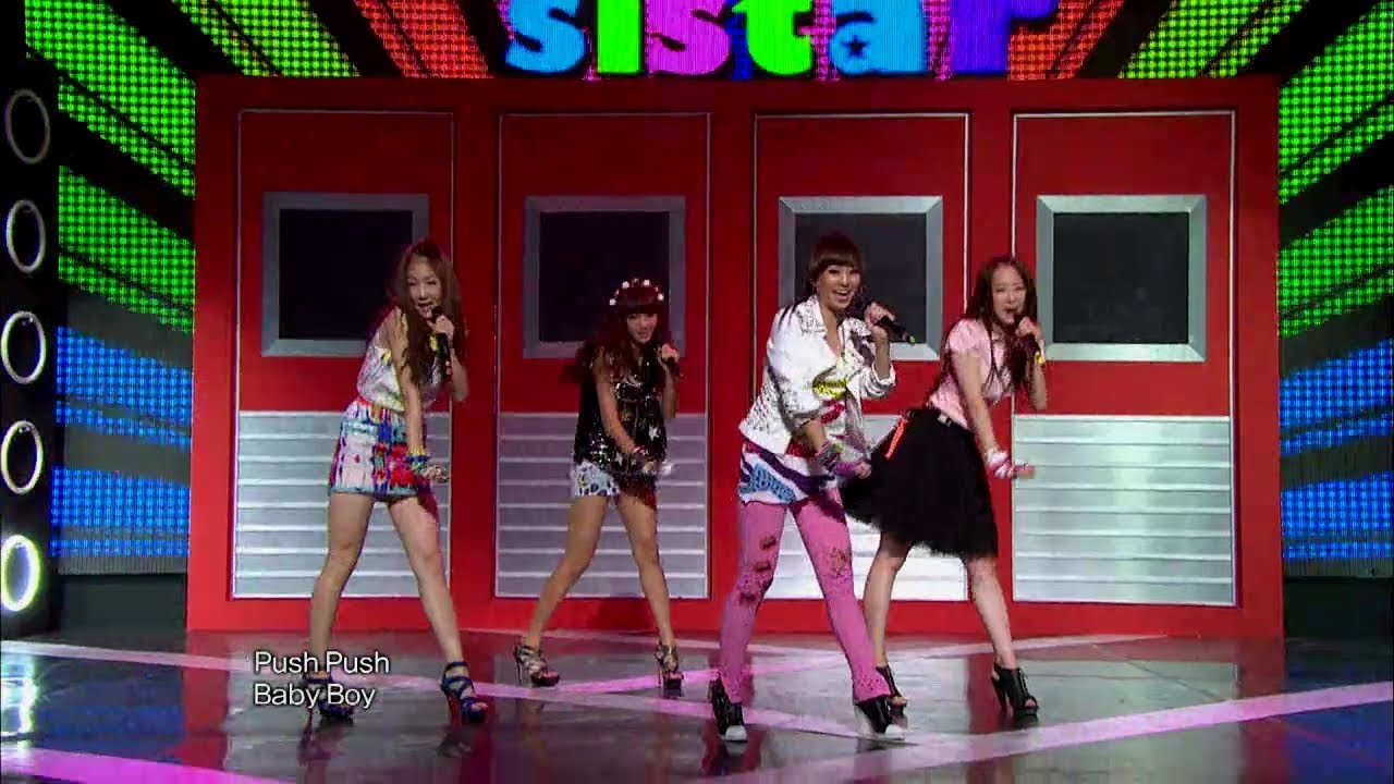 【TVPP】SISTAR - Push Push, 씨스타 - Push Push, @ Hot Debut, Show Music core Live