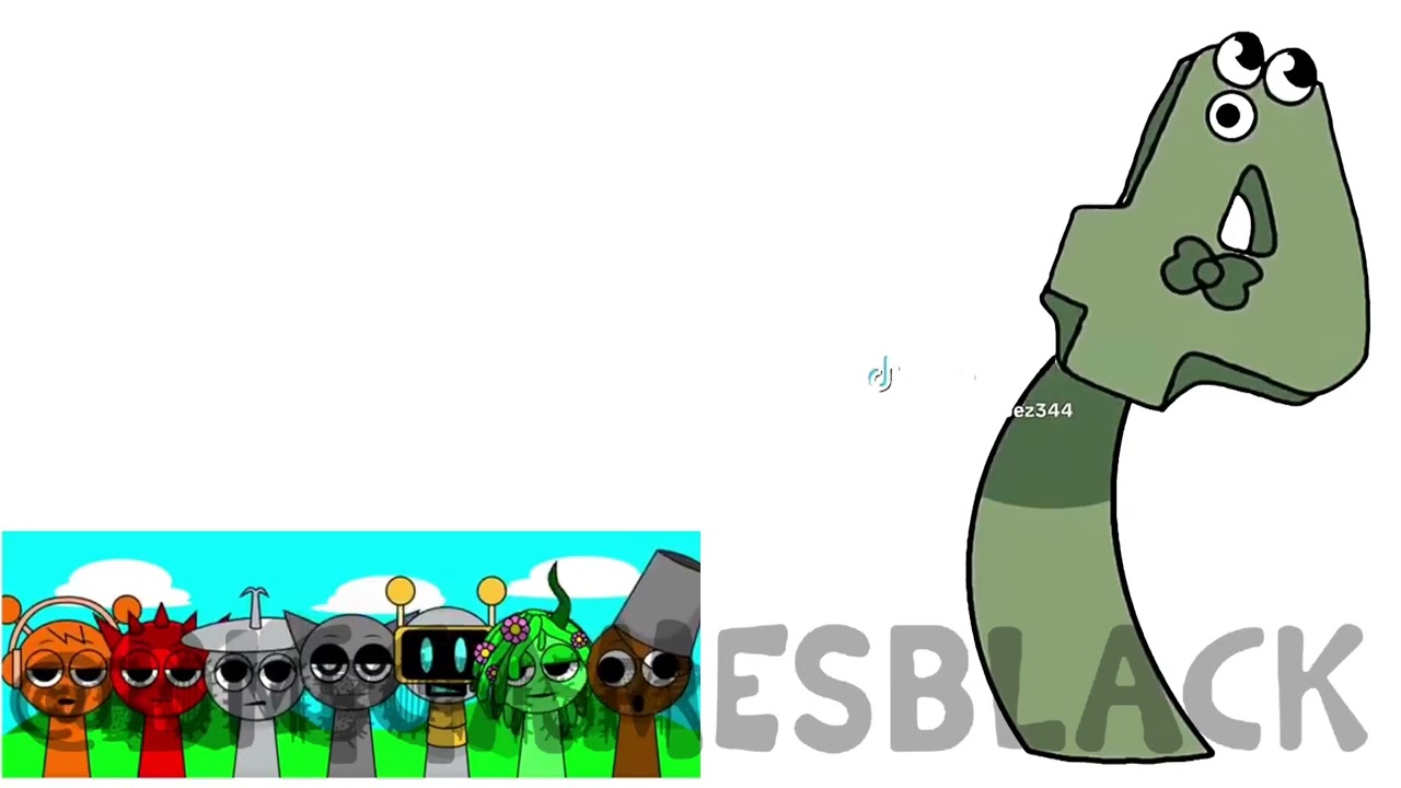 My Sprunki OC: Number Four From the tiktok Creator: {Vivania} (Not Mine) 