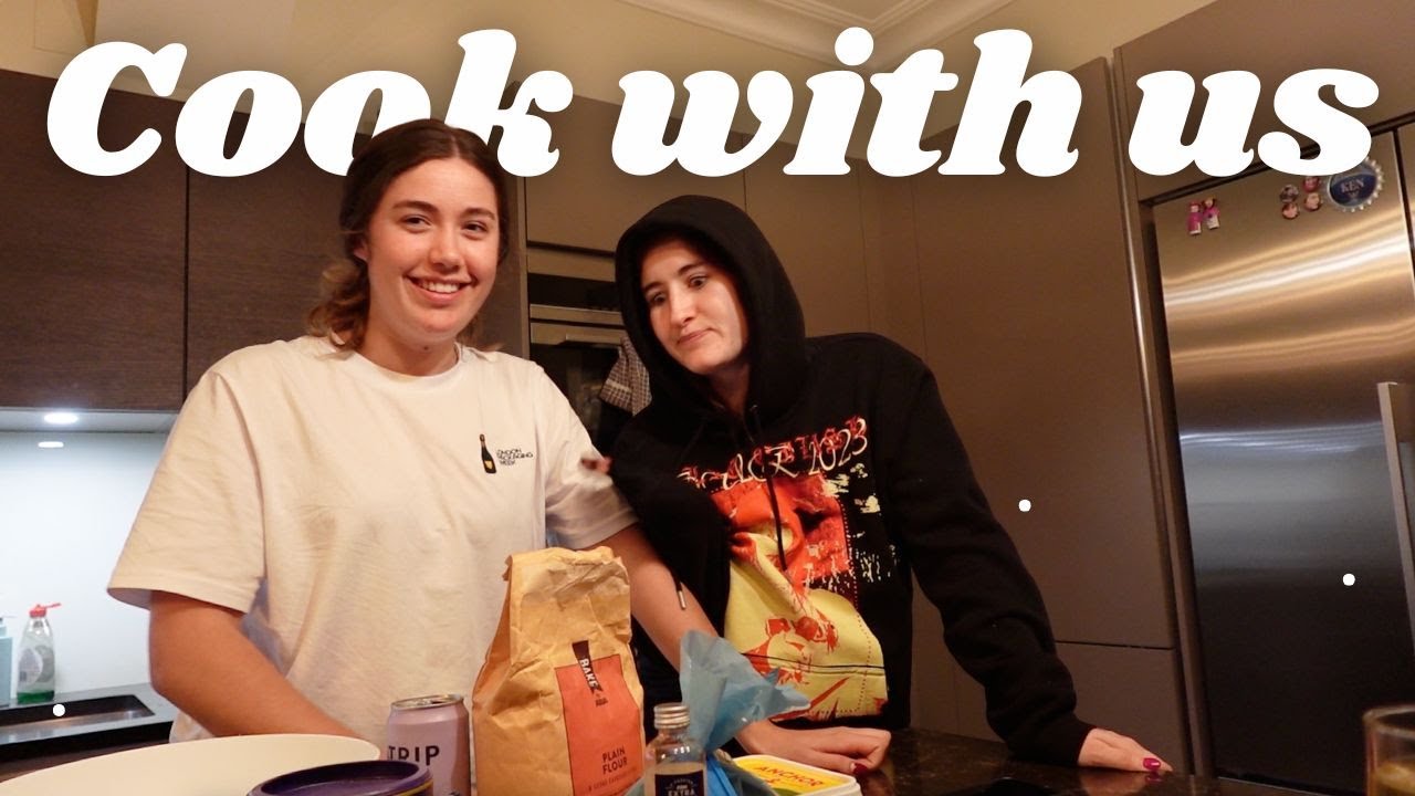 Giving Bea a baking lesson