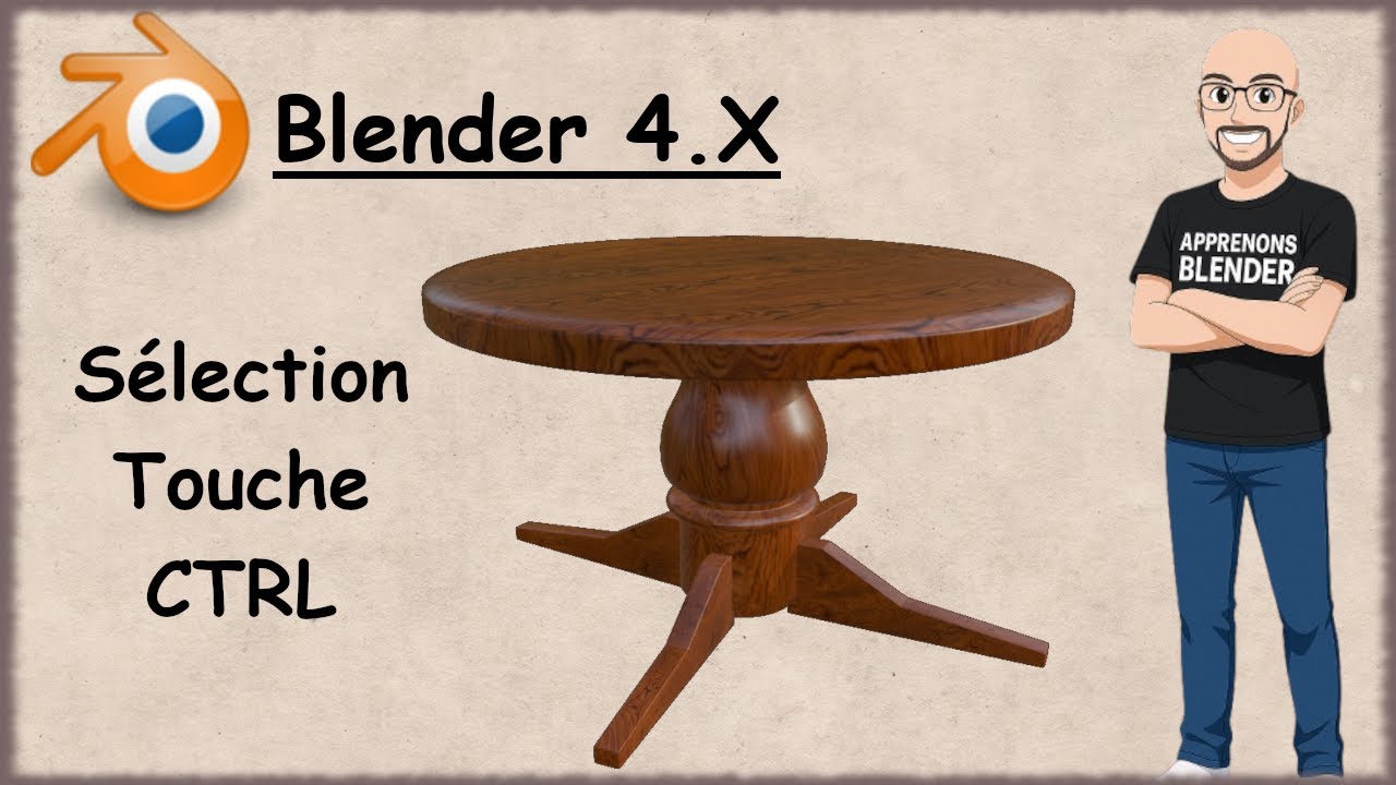 Blender 4.5 Tuto Français - Sélection avec la touche CTRL (Episode 28)