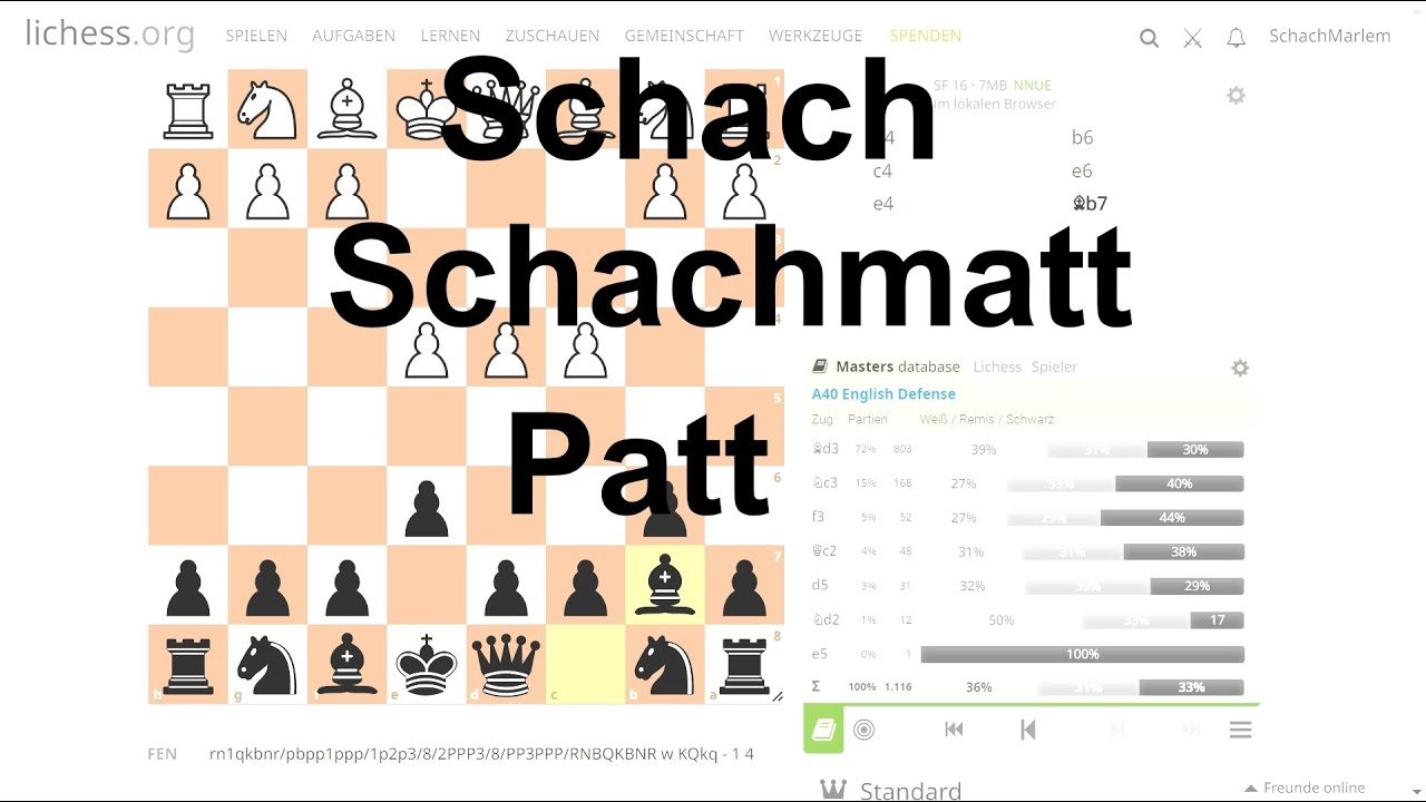 Schach, Schachmatt und Patt - Was ist das?