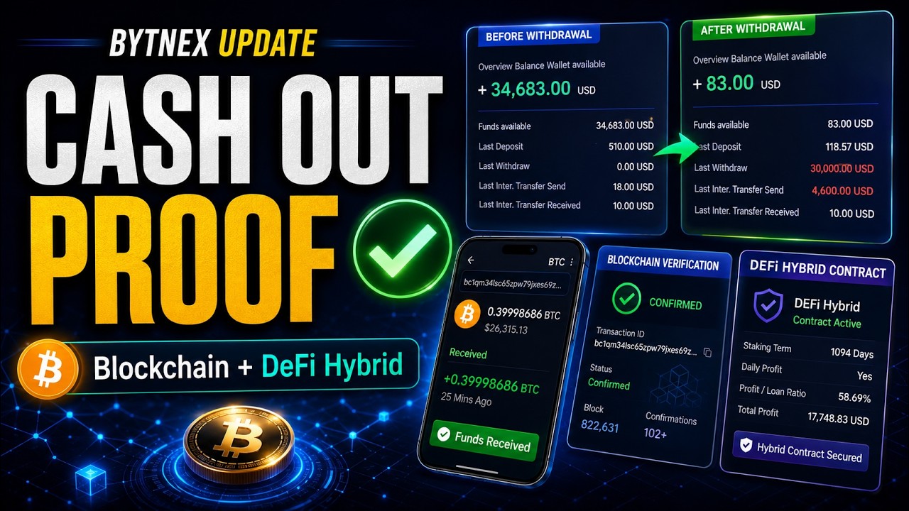 Bytnex Cash Out Update: Blockchain Proof & DeFi Hybrid Contract Review