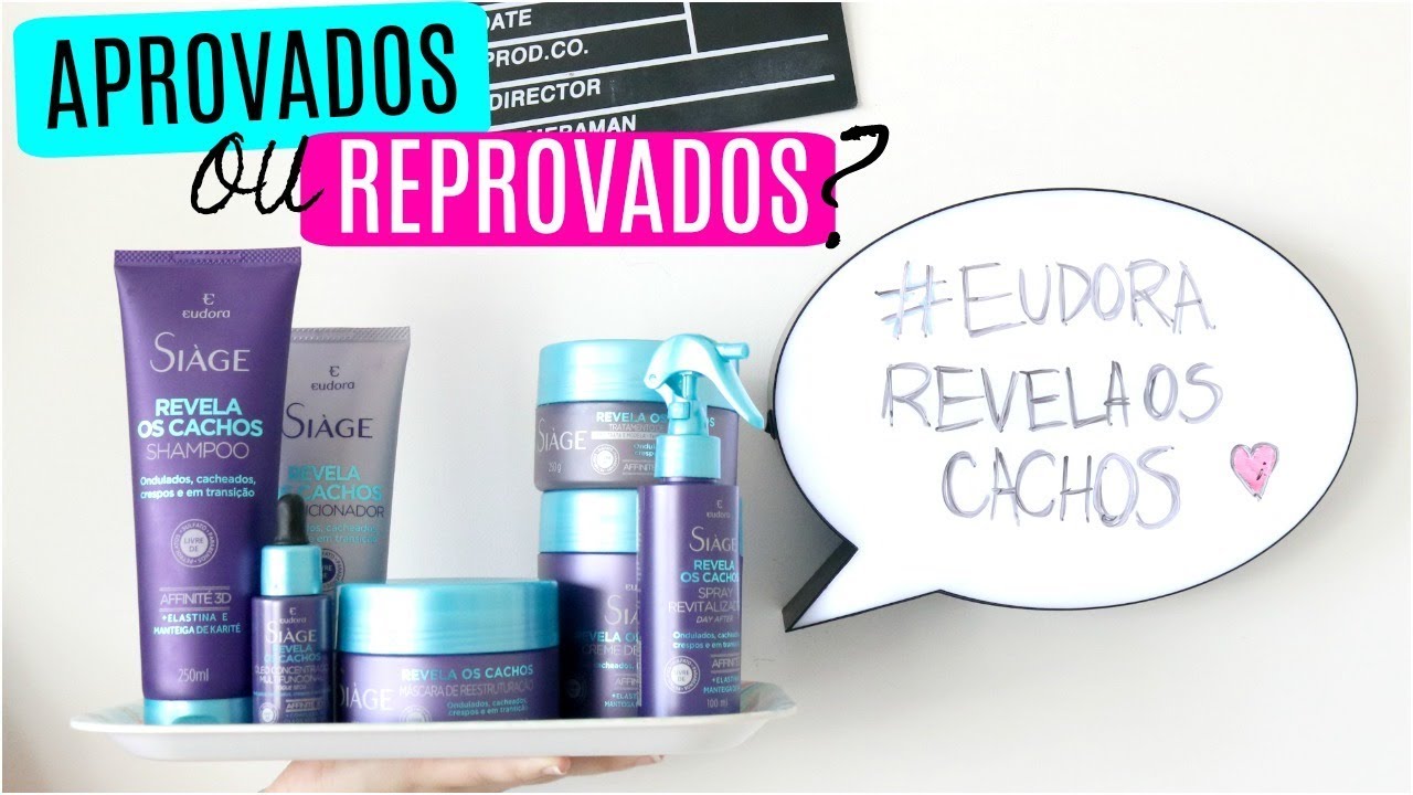 EUDORA SIAGE REVELA OS CACHOS - APROVADOS OU REPROVADOS? Cabelo cacheado / ondulado | Resenha