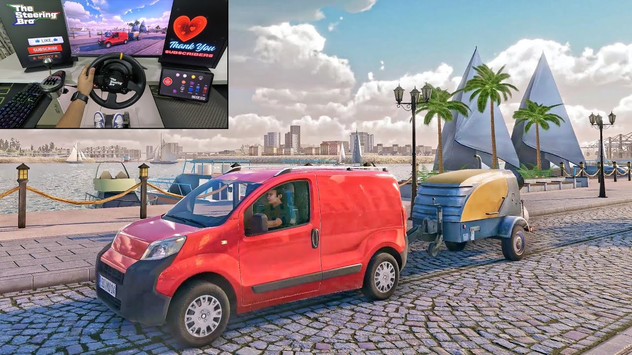 Truck & Logistics Simulator - Busy Day in a Life of Delivery Agent | Thrustmaster TX Steering Wheel