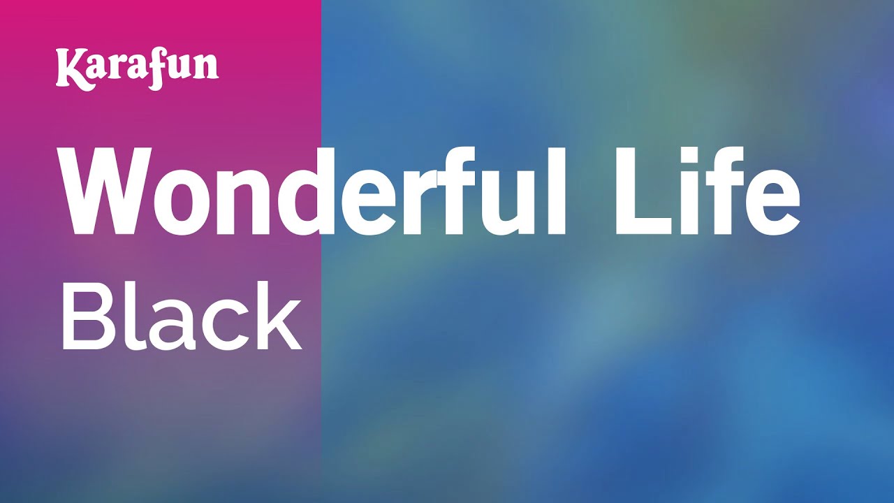 Wonderful Life - Black | Karaoke Version | KaraFun