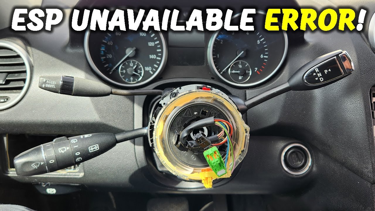 How to Remove Mercedes ML350 W164 Steering Angle Sensor and Clock Spring (2006-2011) #c1306 #c1307