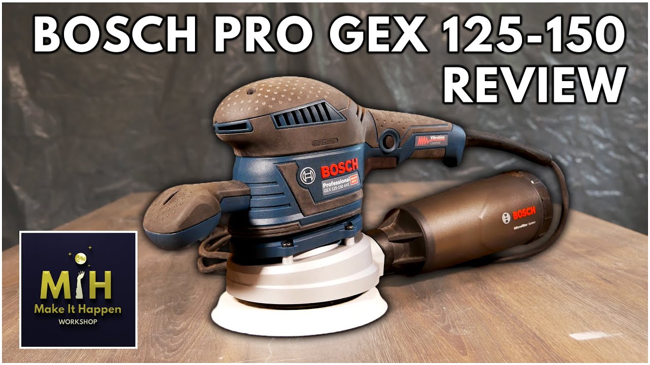 2020 BOSCH PRO GEX 125-150 AVE REVIEW - Test unboxing of the Sander GEX 125-150 AVE from Bosch Pro