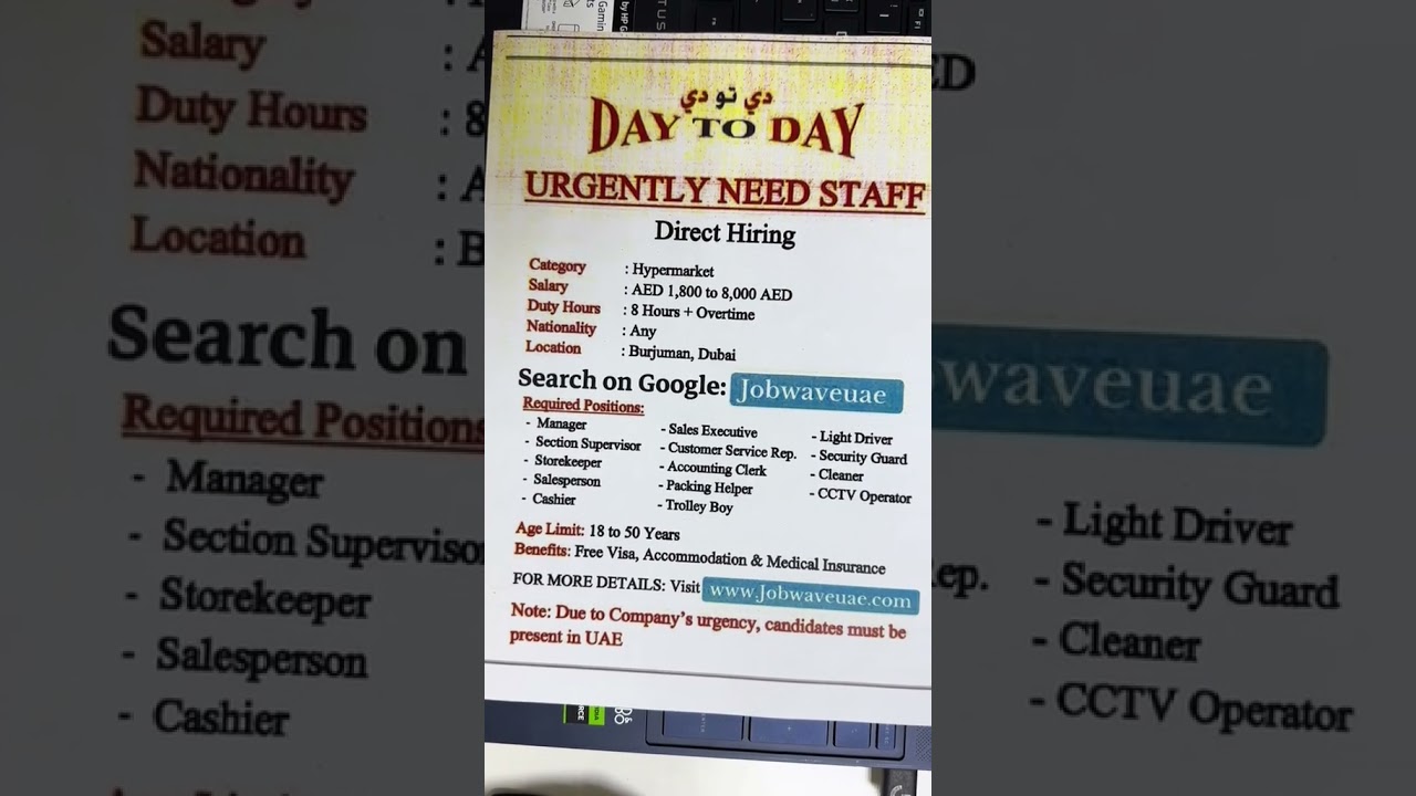 Day to Day Supermarket Careers 2025 | Sales, Cashier, Storekeeper Jobs