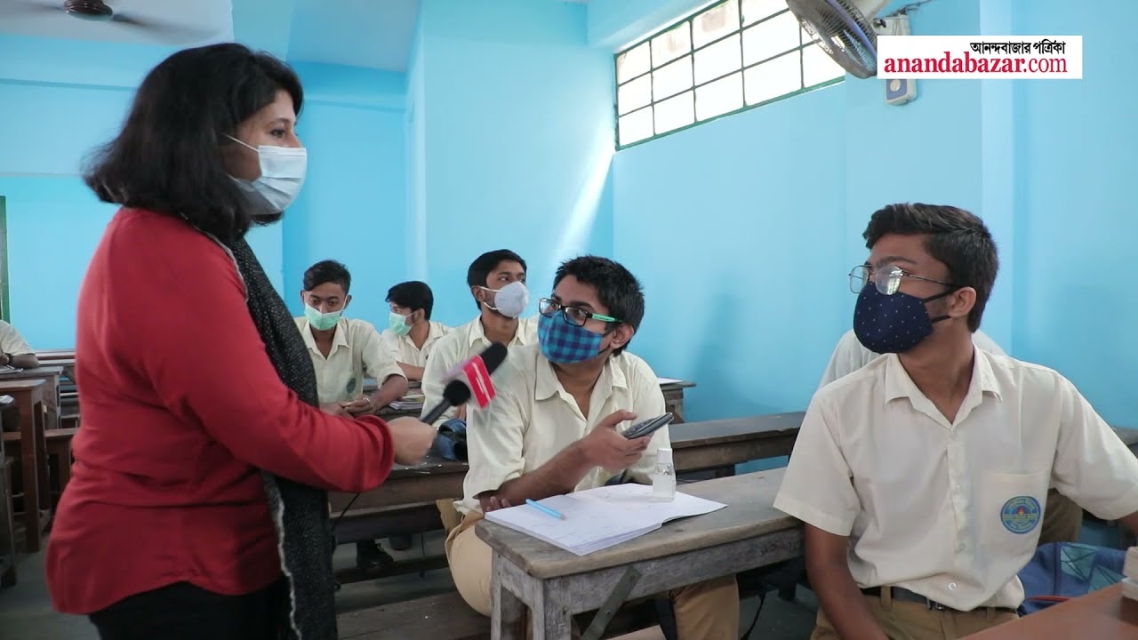 Students are reunited with their friends as school reopen in West Bengal