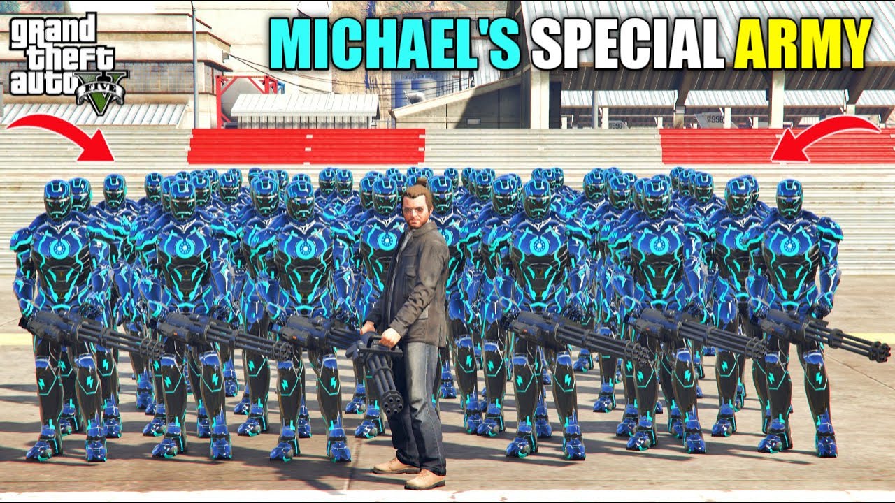 GTA 5 : MICHAEL PRESIDENT'S DANGEROUS SPECIAL ARMY || BB GAMING