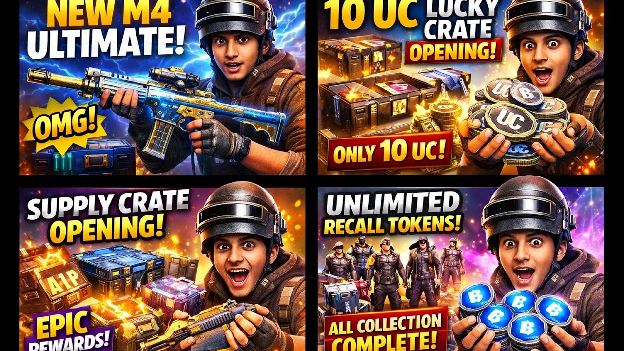 New M4 Ultimate 10 UC Crate Opening 😱 Supply Crate + Unlimited Recall Token | PUBG Mobile