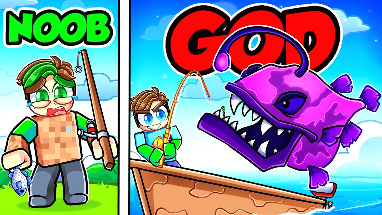 Going From NOOB to PRO in Roblox FISCH