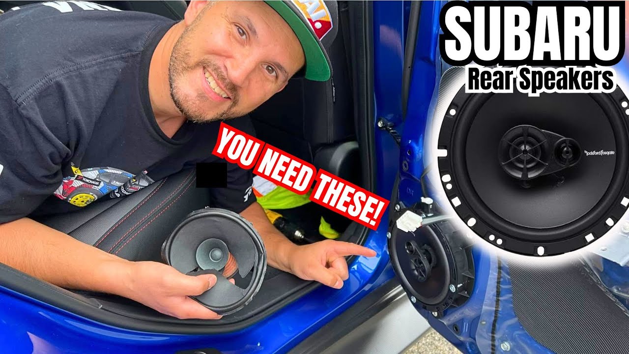How to install new Rear speaker Subaru WRX Crosstrek Outback 2022 stock stereo upgrade