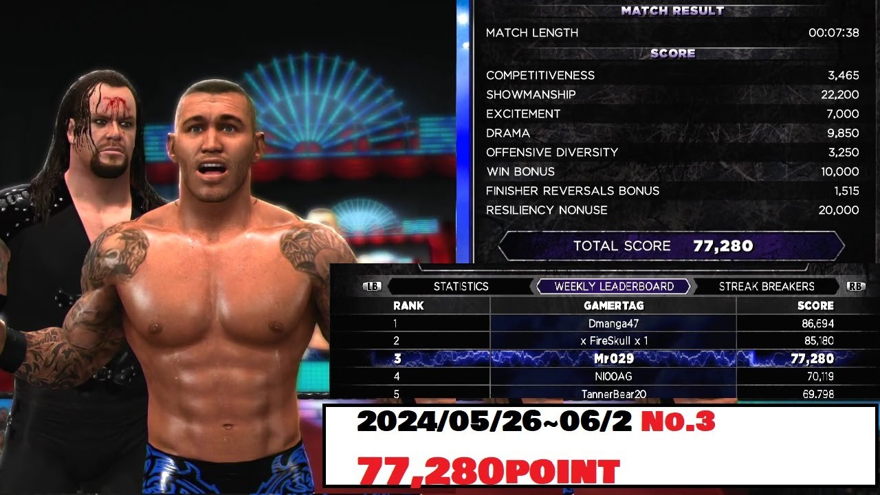 【Weekly World No.3】WWE 2K14 | Randy Orton vs. The Undertaker | Defeat the streak