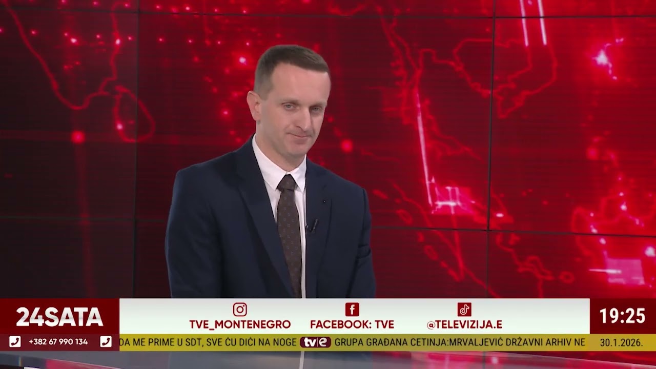 Informativna emisija: 24 sata - Miloš Đuričković
