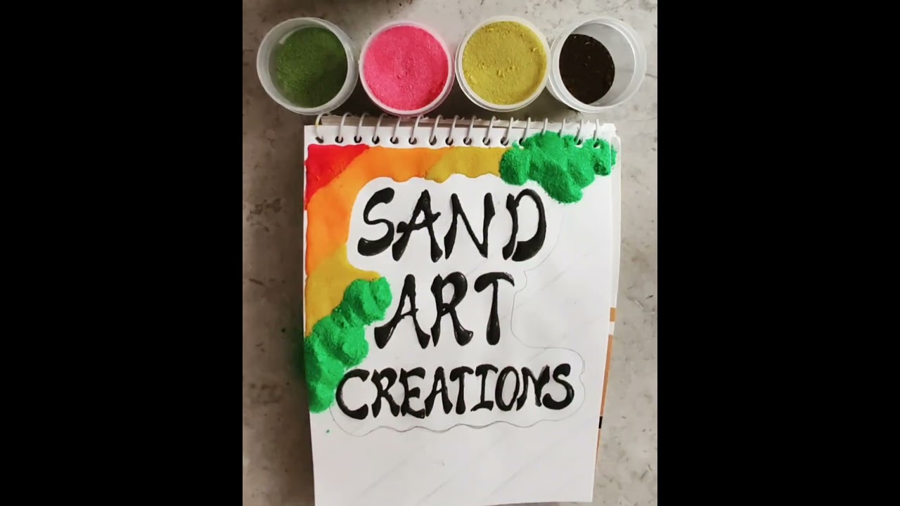 Sand calligraphy 