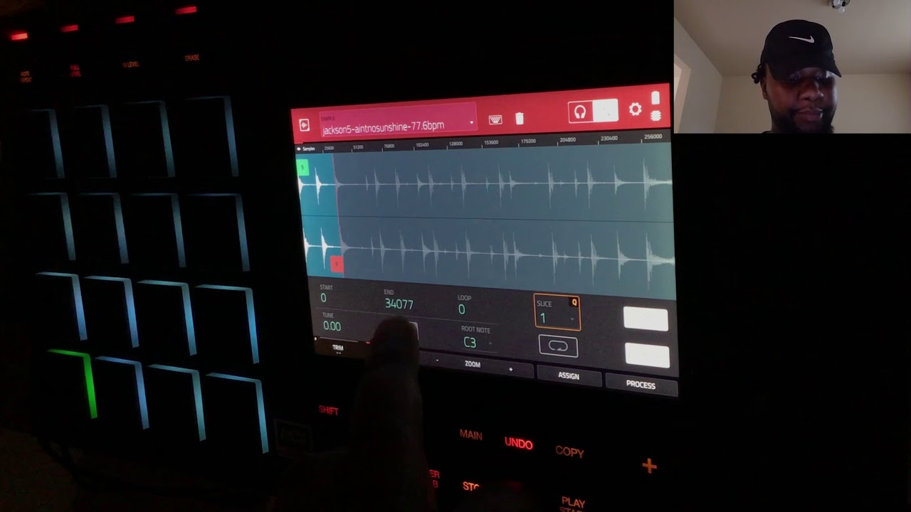 how to sync samples to tempo on MPC Live