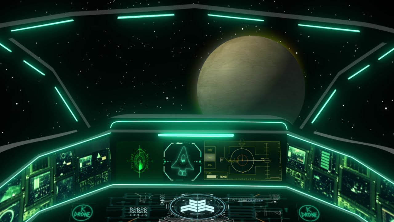 Deep Space Ambient Music Spaceship Cockpit Journey