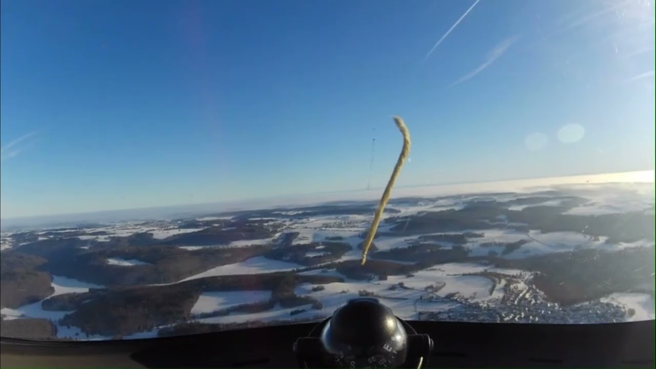 Winterflug über die Schwäbische Alp