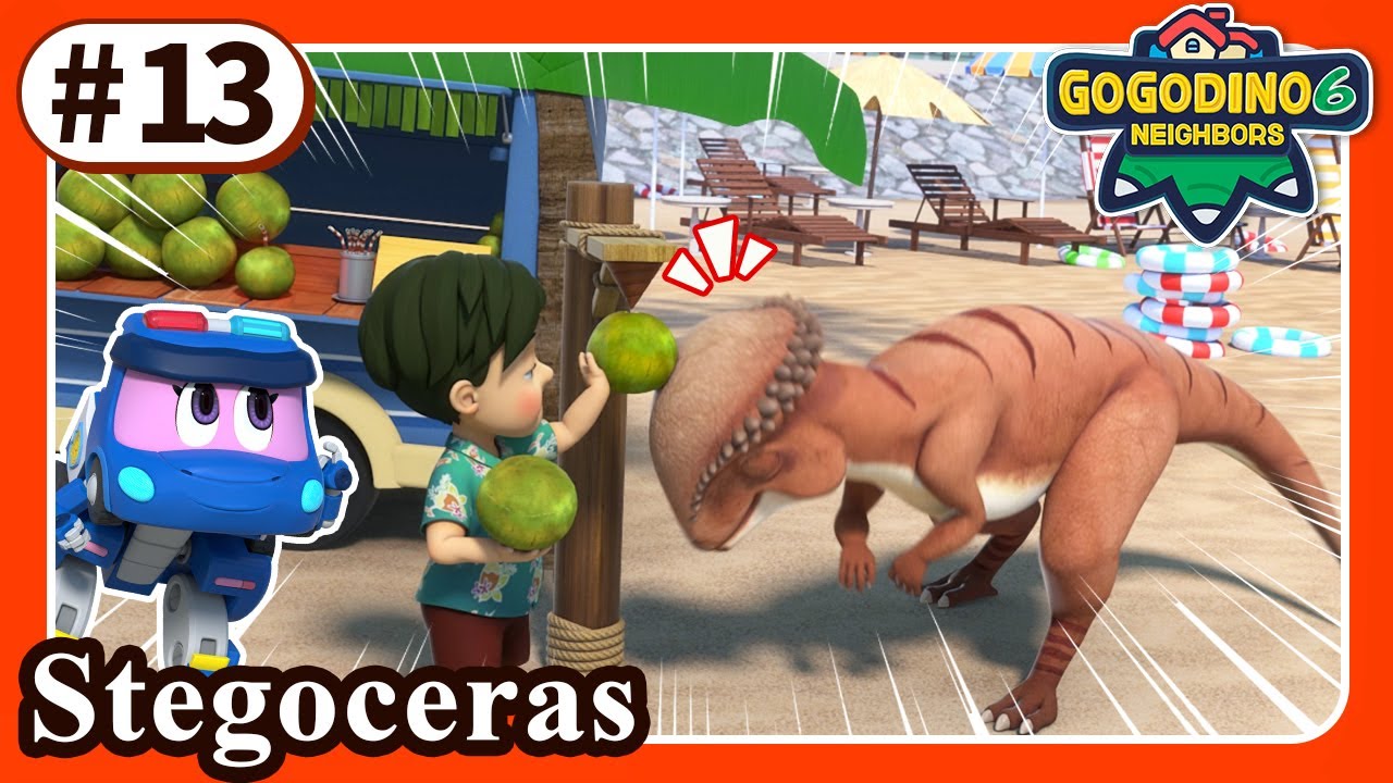 【GOGODINO S6】E13 Stegoceras, the Master of Headbutt | Dinosaur for Kids | Cartoon | Toys | Robot