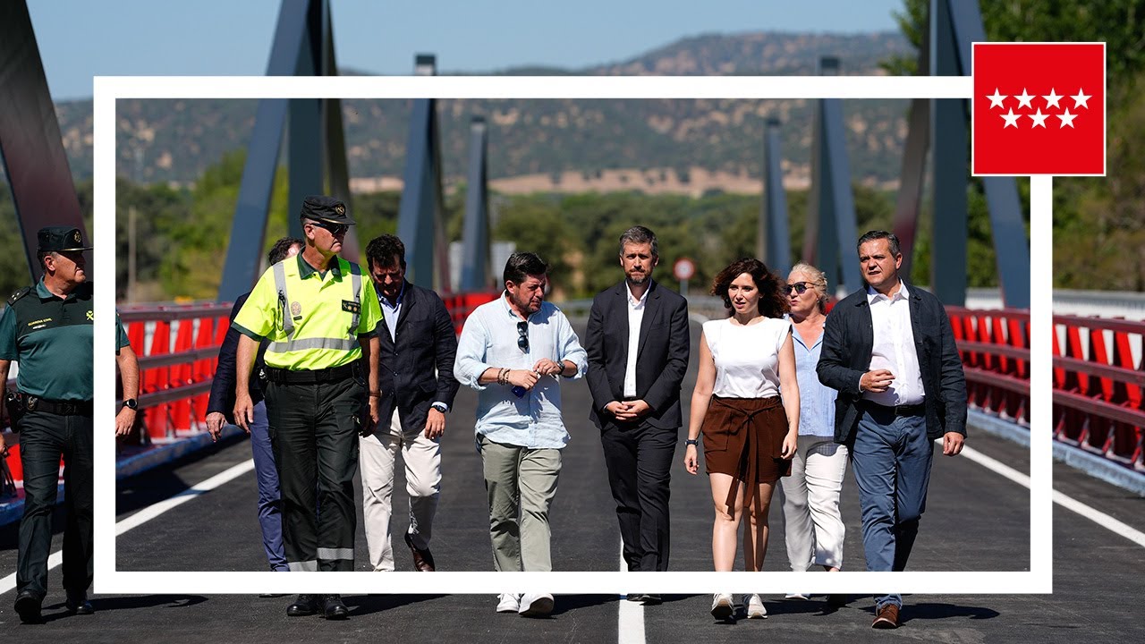 Díaz Ayuso: Los tres puentes fueron restaurados en tiempo récord
