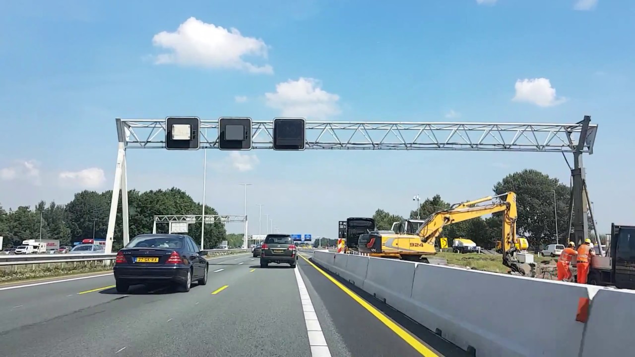 Wegvideo Utrecht: A27 Toerit N230 》Knooppunt Eemnes 》A1 Afrit Soest N221》N415.