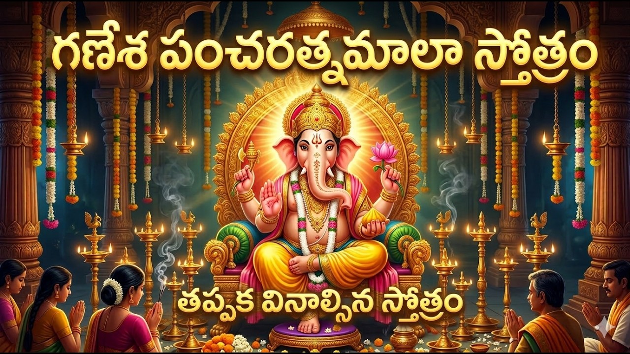 గణేష పంచరత్నమాలా స్తోత్రం | ఉదయం వినాల్సిన గణేశ పంచరత్నమాలా స్తోత్రం | జీవితంలో విజయానికి మార్గం