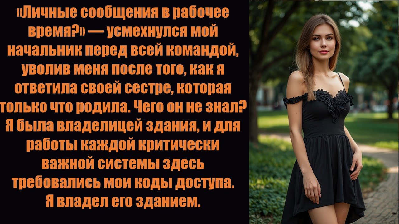 Меня уволили за то, что я ответил на сообщение, но здание, на которое они полагались, принадлежало .
