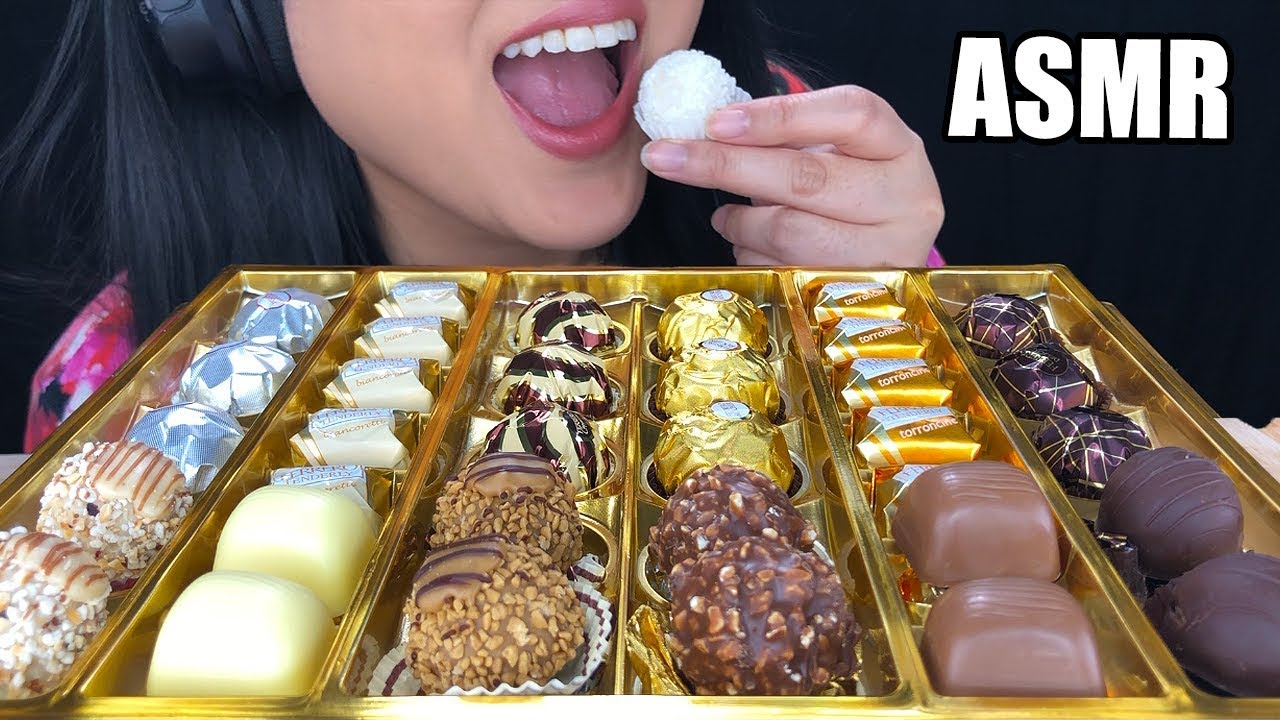 ASMR EATING FERRERO GOLDEN GALLERY CHOCOLATE (CRISPY EATING SOUNDS) | ** NO TALKING ** ASMR Phan
