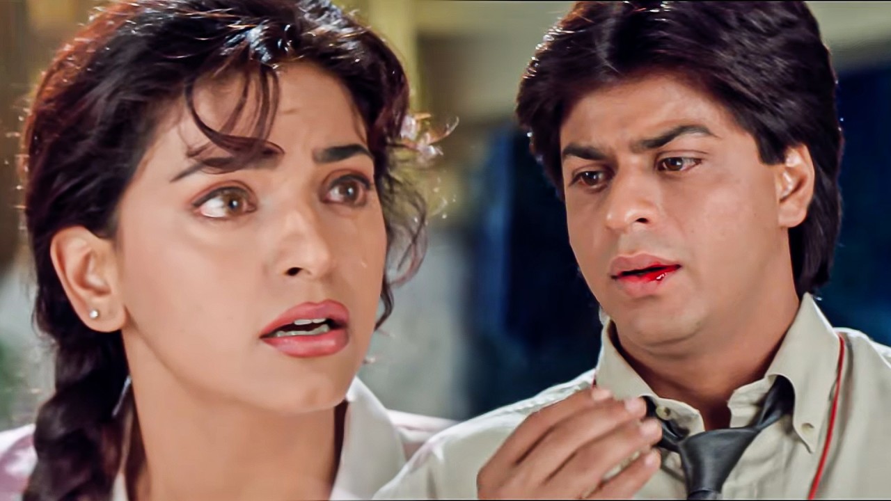 जूही चावला मारा शाहरुख खान को जोरदार थप्पड़ - जबरदस्त सीन - Hindi Movie - Yes Boss Movie
