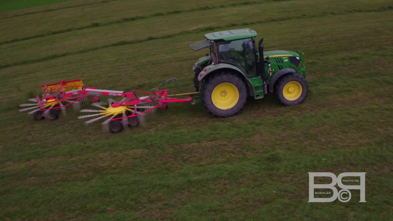 Schwaden im Jagsttal P&ouml;ttinger John Deere DJI Inspire
