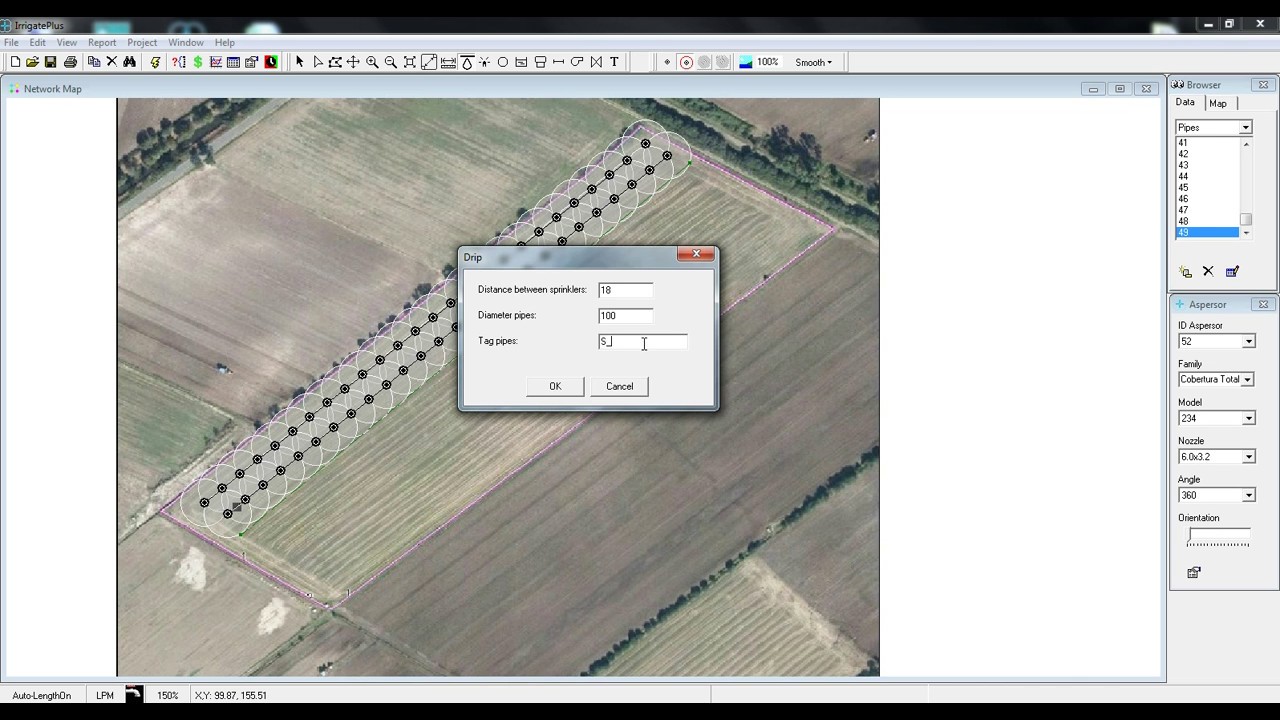 IrrigatePlus V1.1: Ejemplo Diseño de Riego Agrícola/Agricultural irrigation design example
