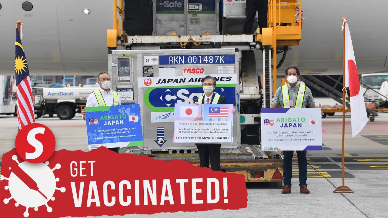 One million doses of AstraZeneca vaccine from Japan arrive in KLIA on Thursday (July 1)